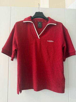 Polo Adidas Rojo Mujer Talla M