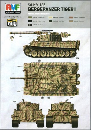 Maqueta Bergepanzer Tiger I, RFM 1/35