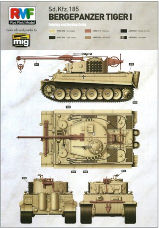 Maqueta Bergepanzer Tiger I, RFM 1/35