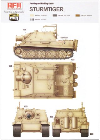 Maqueta Sturmtiger con interiores RFM 1/35