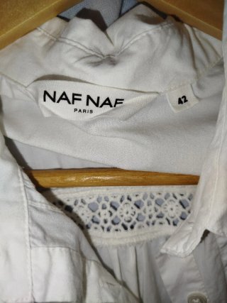 Camisa NAF NAF blanca talla XL