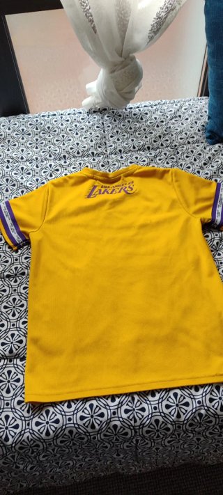 Camiseta Los Angeles Lakers Amarilla Talla 146cm