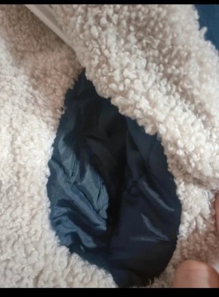 Parka coreana azul marino Talla XXS nueva