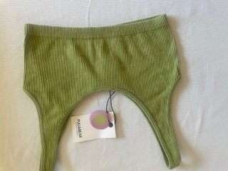 Top mujer Pull&Bear verde talla única