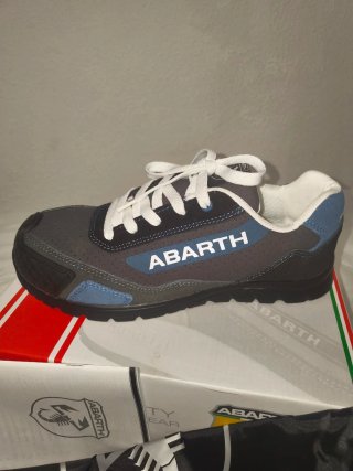 Zapatos de seguridad Abarth grises y azules