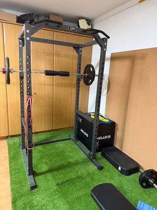 Jaula Rack Gimnasio con Barra Dominadas