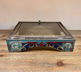 Tapa-vitrina de comercio de galletas LU ca. 1900