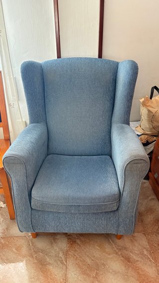 Sillón Orejero Azul