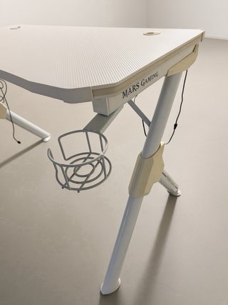 Mesa Gamer MARS GAMING Blanca