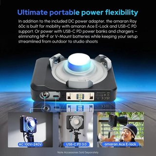 Luz vídeo LED Amaran Ray 120C NUEVA