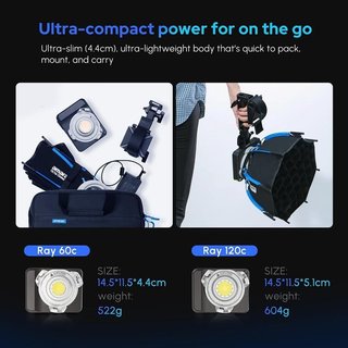 Luz vídeo LED Amaran Ray 120C NUEVA