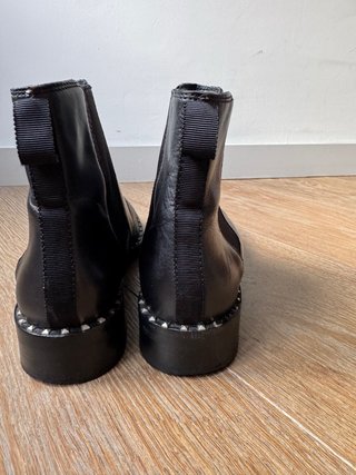 Botines ASH mujer negros con tachuelas