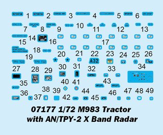 Maqueta M983 Tractor & AN/TPY-2X Trumpeter 1/72