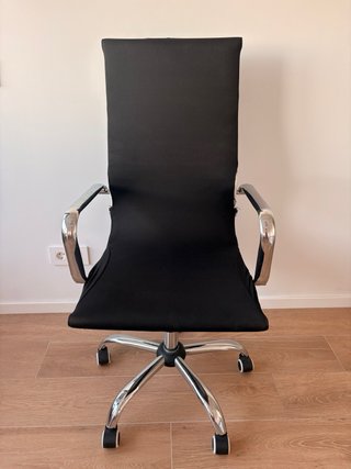 Silla de escritorio ergonómica blanca