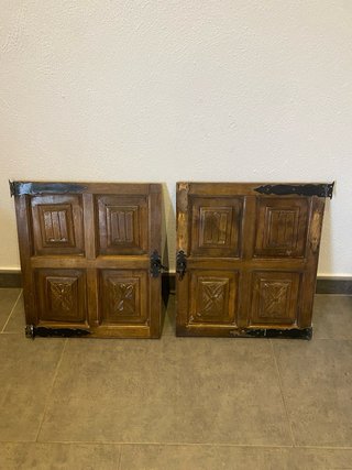 Puertas rústicas de madera para mueble