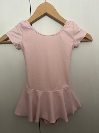 Malla de ballet rosa con falda
