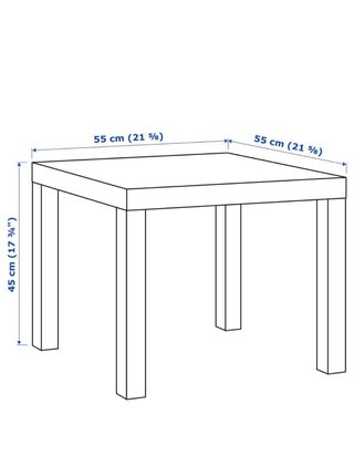Mesa Auxiliar Ikea Marrón Oscuro