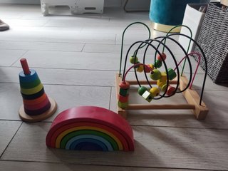 Set de 3 Juguetes de Madera para Bebé
