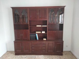 Mueble de salón vintage madera y cristal