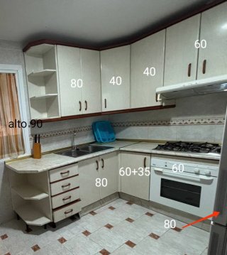 Muebles de cocina en esquina