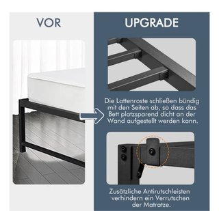 Estructura cama metálica 90x200cm