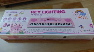 Piano Infantil Teclado Rosa 61 Teclas BF-6302CL