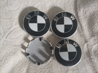 4 Tapabujes BMW B-N 68mm centro rueda llanta logo