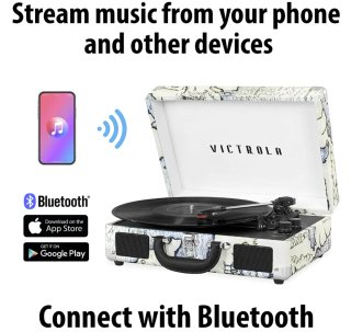 Tocadiscos Victrola Bluetooth con Altavoces