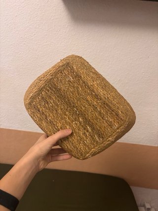 Cesta mimbre decorativa bohochic baño llaves salón