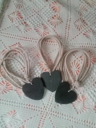 3 Abrazaderas para Cortinas de Corazón
