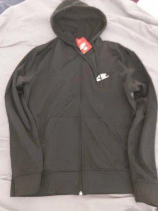 Sudadera Nike Negra con Cremallera