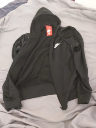 Sudadera Nike Negra con Cremallera
