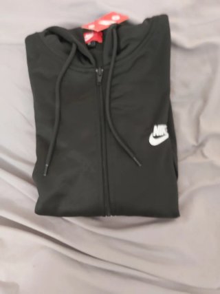 Sudadera Nike Negra con Cremallera