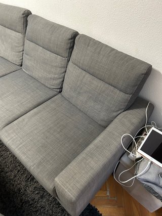 Sofá Chaiselongue Ikea Gris