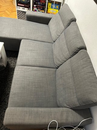 Sofá Chaiselongue Ikea Gris
