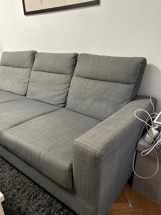 Sofá Chaiselongue Ikea Gris