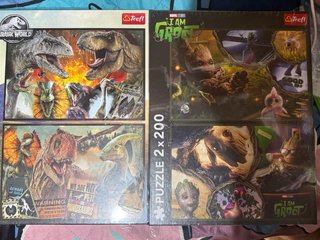 Puzzles Trefl Jurassic World y I Am Groot