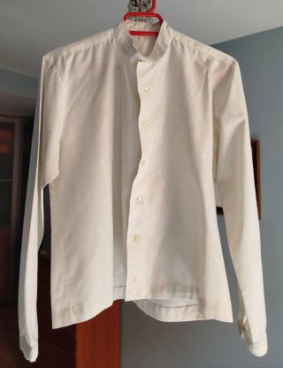 Camisa Vintage Cuello Mao Talla 42