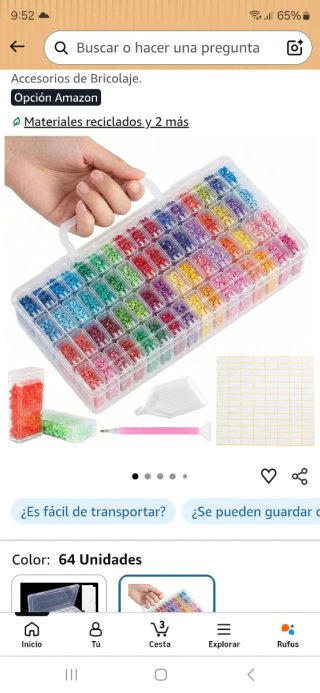 Caja de accesorios transparente