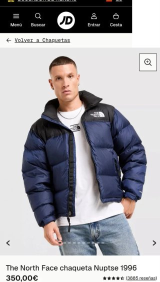 The North Face Chaqueta Nuptse. Talla L