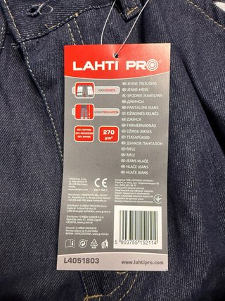 Pantalón de Trabajo Lahti Pro Cargo Vaquero