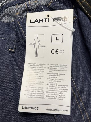 Pantalón de Trabajo Lahti Pro Cargo Vaquero