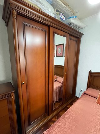 Dormitorio Completo Madera Clásico Cama articulada