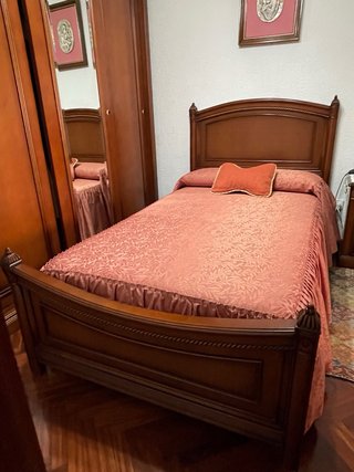 Dormitorio Completo Madera Clásico Cama articulada
