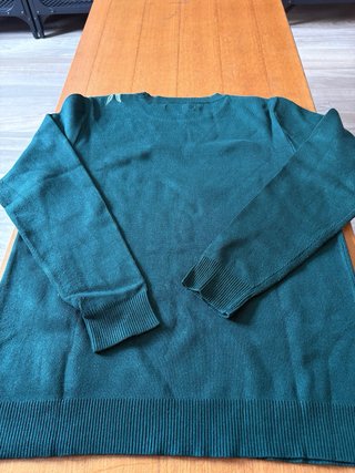 Jersey Cortefiel Verde con Flores Talla XL