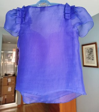 Blusa Charo Azcona Seda/Organza Talla 40