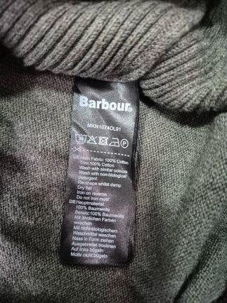 Jersey Barbour Cuello Alto Cremallera 1/4 XL