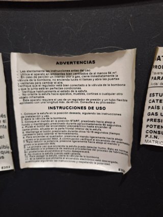 Estufa de gas Equation CHIC Butano/Propano