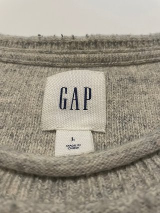 Jersey Gap gris L rayas negras