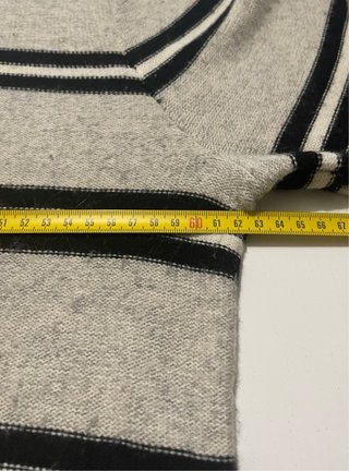 Jersey Gap gris L rayas negras